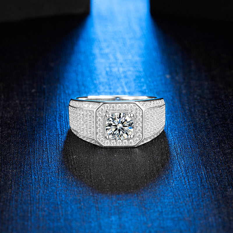 Moissanite Wedding Ring For Men